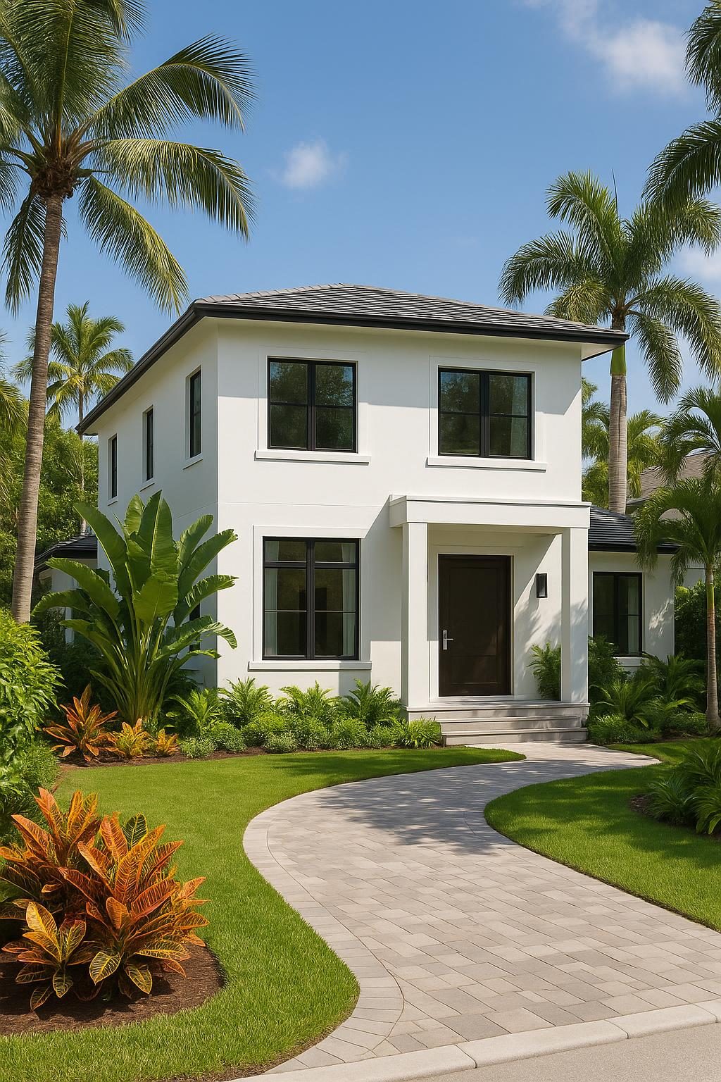 Finished two-story house